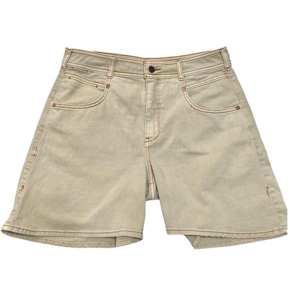 Pilcro Pants - Pilcro Anthropologie Tan High Rise Denim 6” Casual Shorts Women’s 29